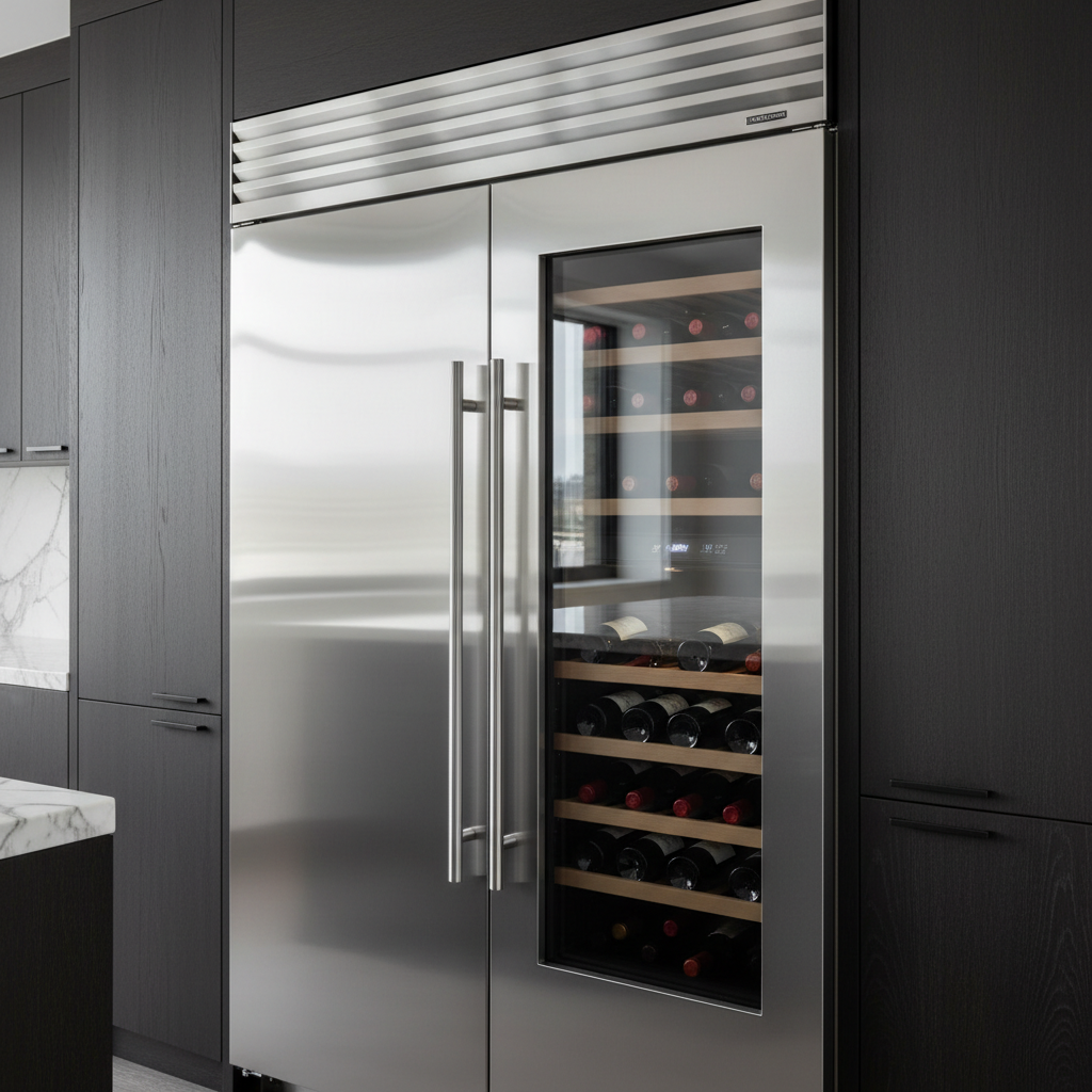 Modern high-end kitchen appliances in a Mission Viejo home